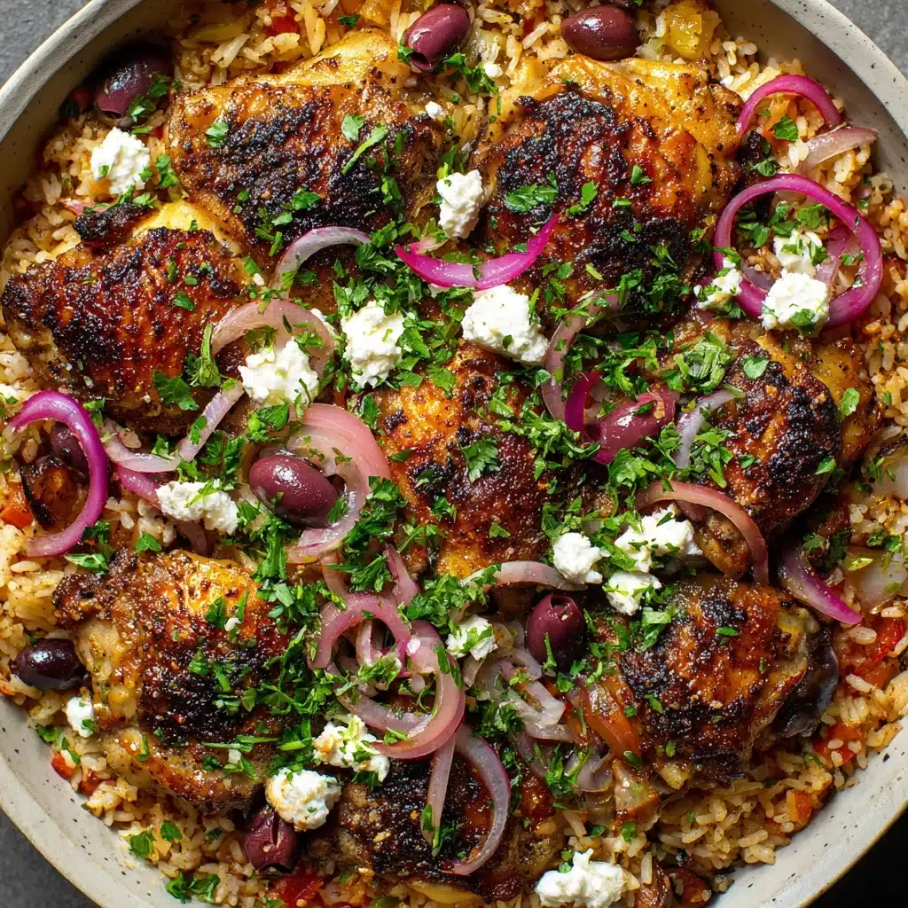 Mediterranean Chicken & Rice Skillet Recipe - Recipe Image
