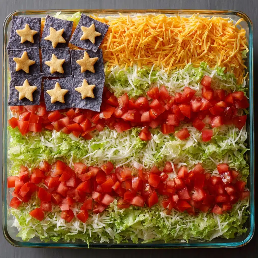 Taco Salad Flag Recipe - Recipe Image