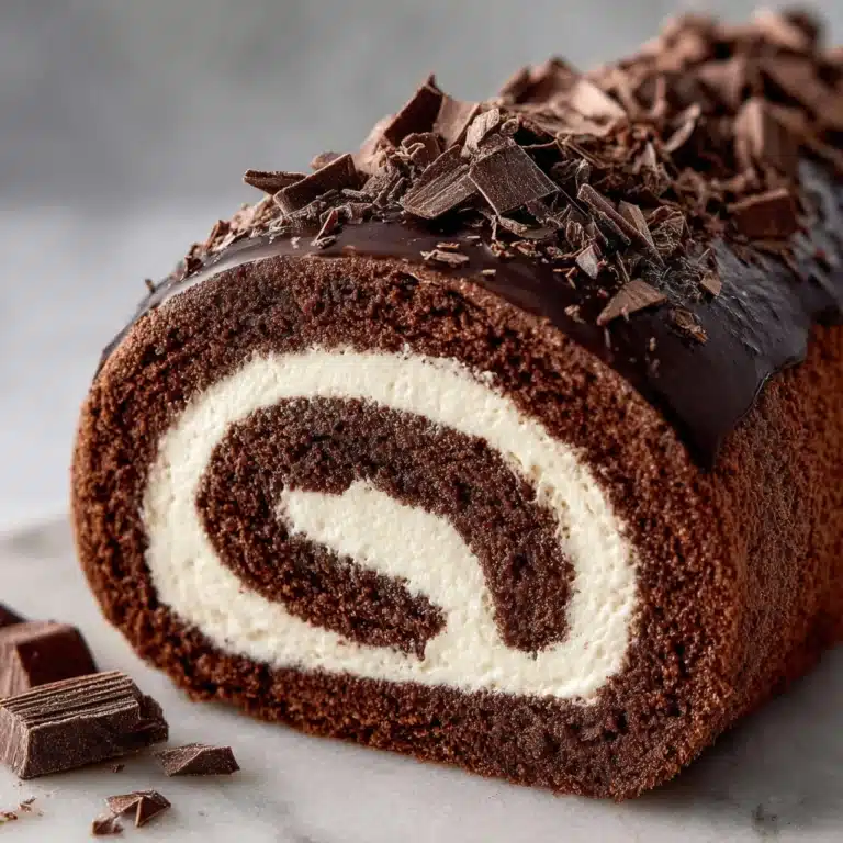 Triple Chocolate Roll Cake Recipe