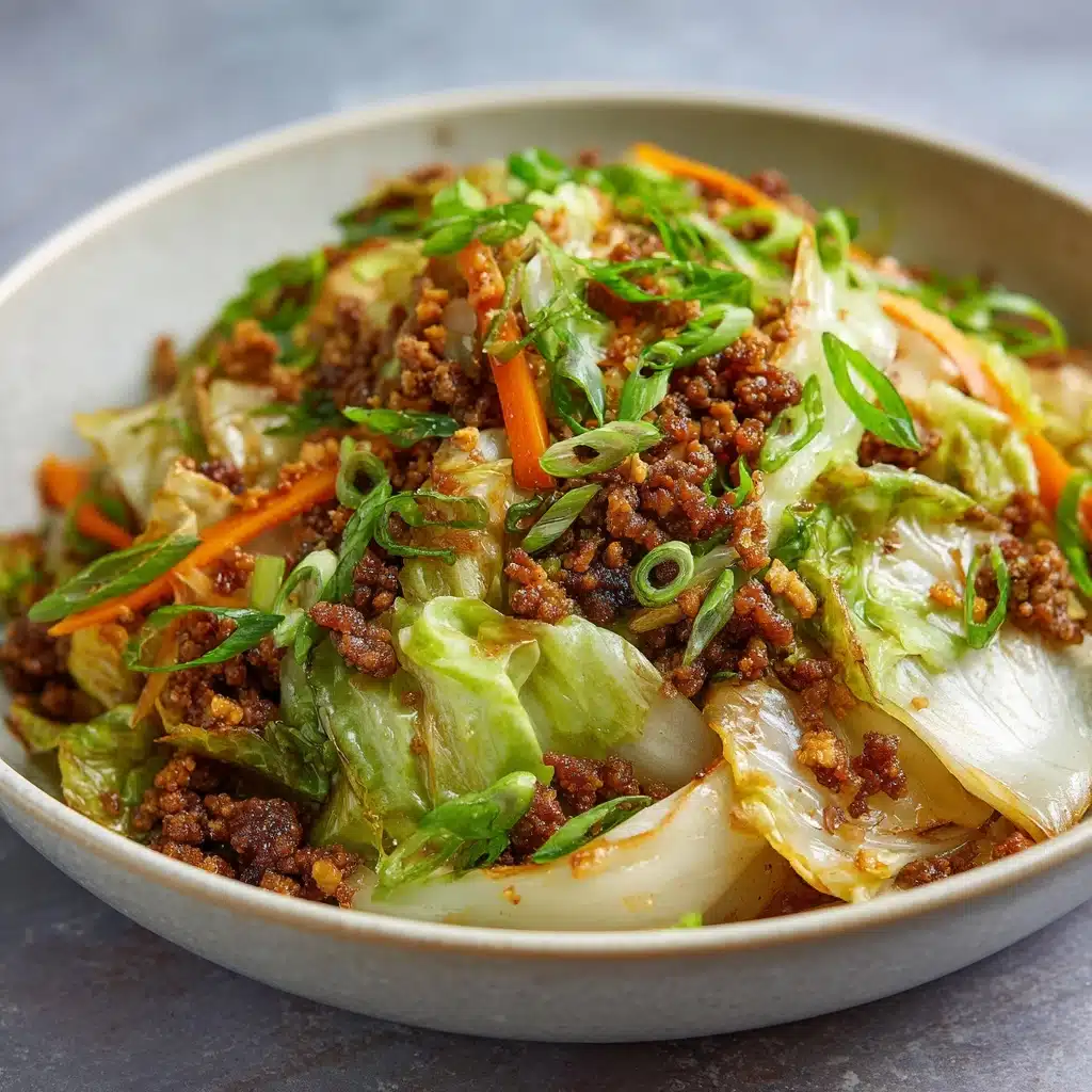 Chinese Ground Beef & Cabbage Stir Fry Recipe - Recipe Image