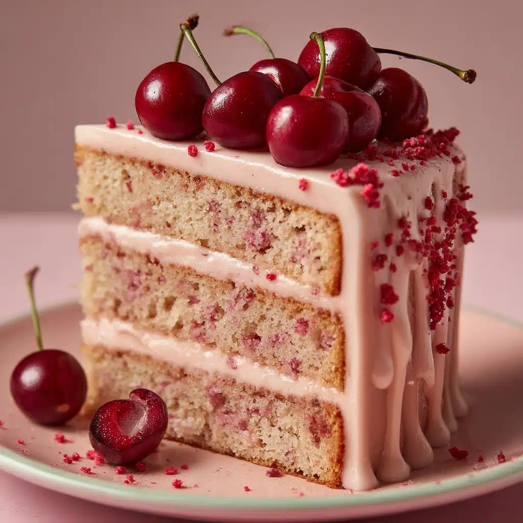 Cherry Cake with Cherry Cream Cheese Frosting Recipe - Recipe Image