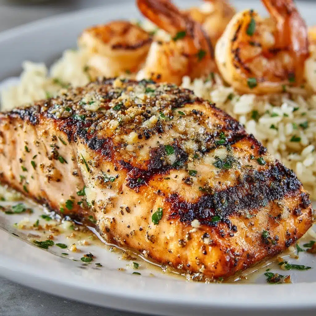 Crab & Shrimp Stuffed Salmon Recipe - Recipe Image