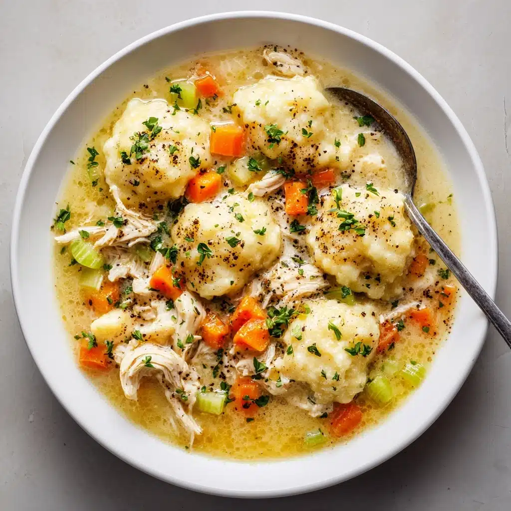 Creamy Chicken Stew and Dumplings Recipe - Recipe Image