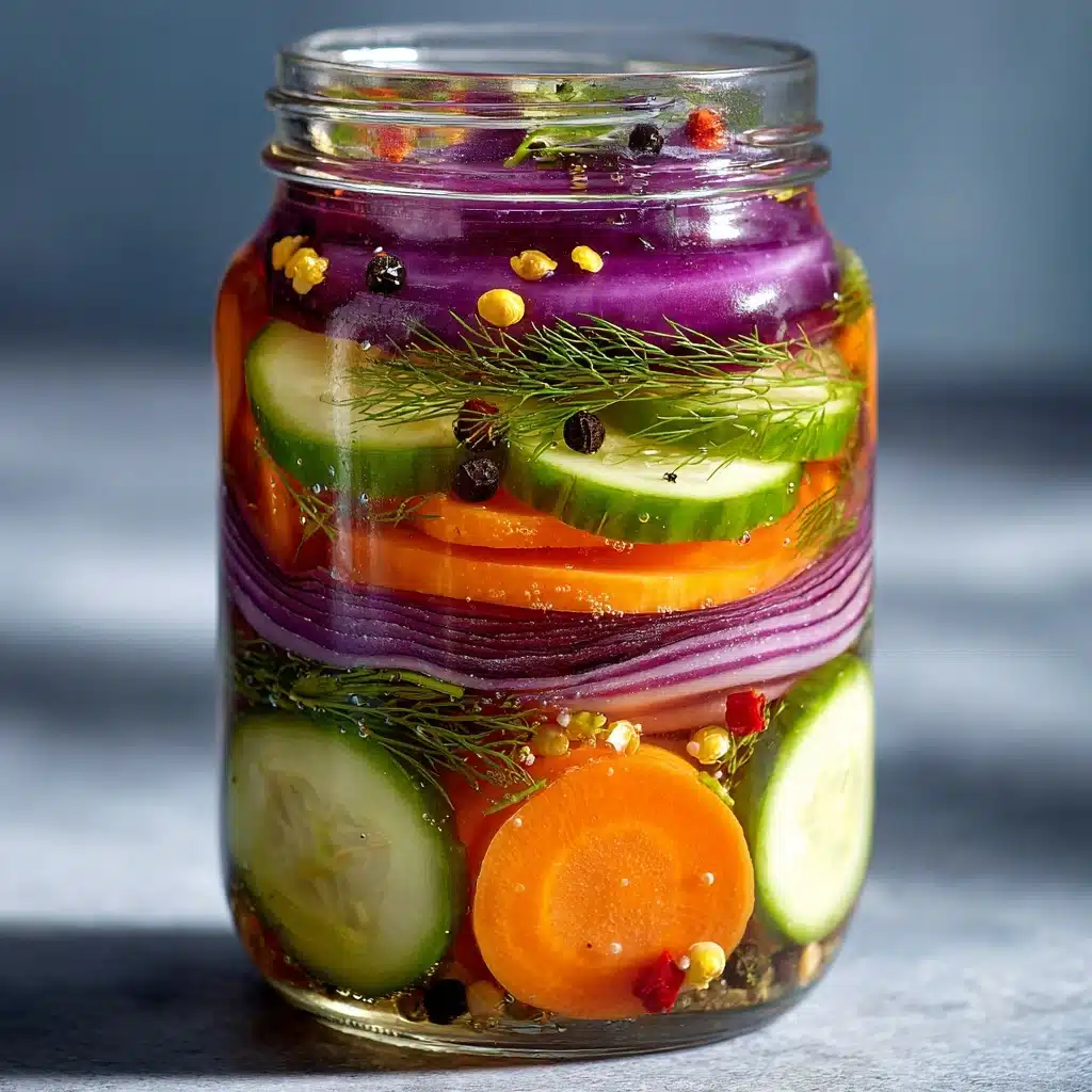 Crunchy Tangy Refrigerator Pickled Vegetables Recipe