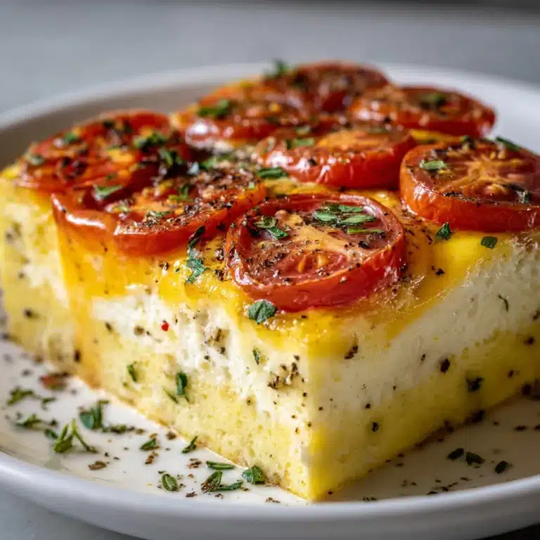 Tomato and Cheese Egg Bake Recipe