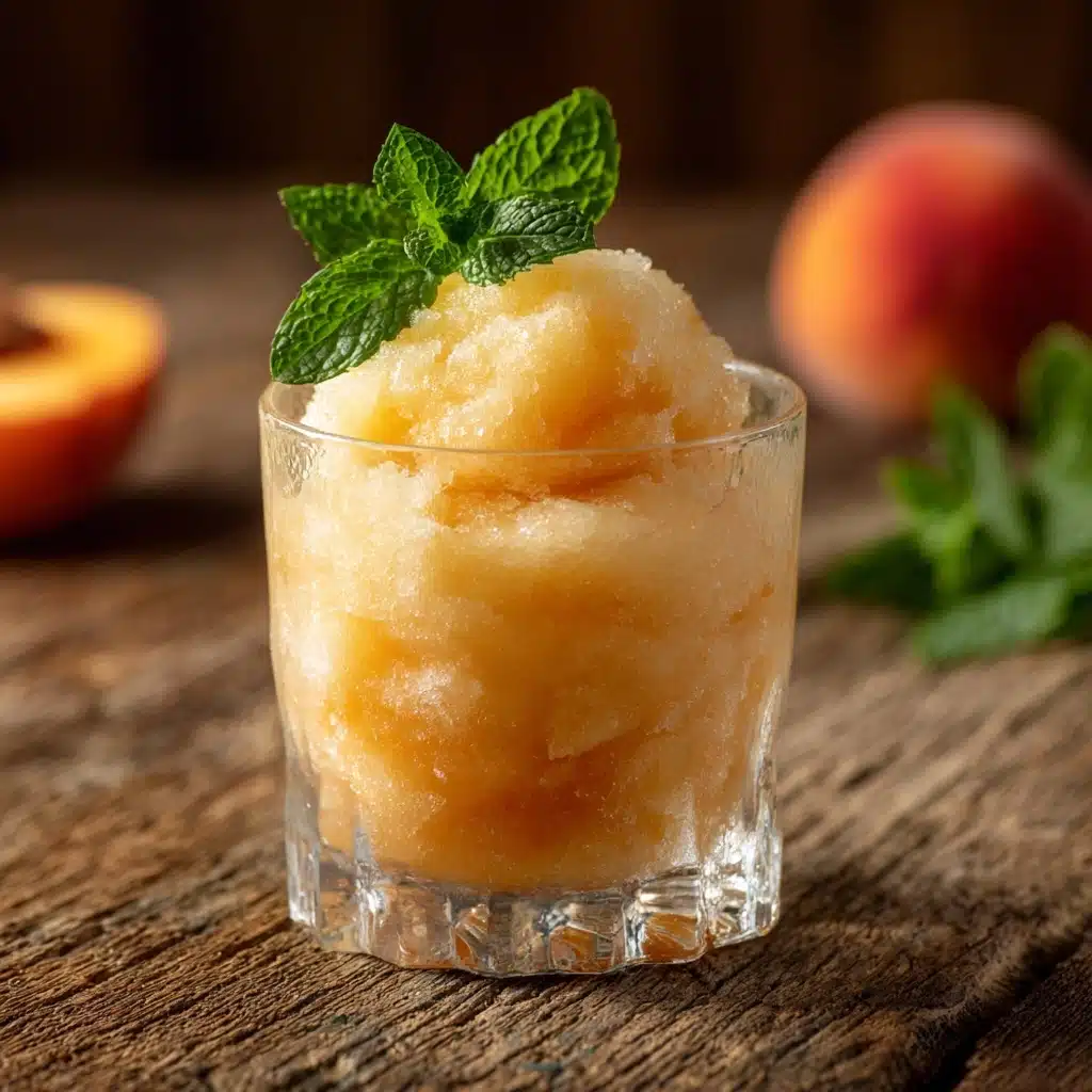 Frozen Peach Lemonade Slush Recipe - Recipe Image