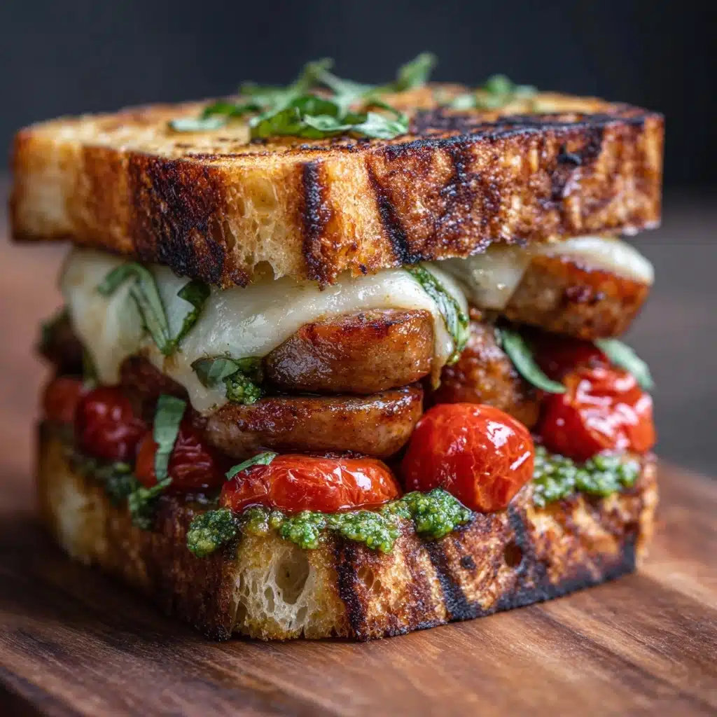 Toasted Tuscan Sausage Sandwich Recipe - Recipe Image