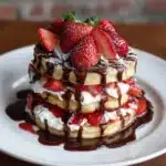 Strawberry Nutella Crepe Cake Recipe