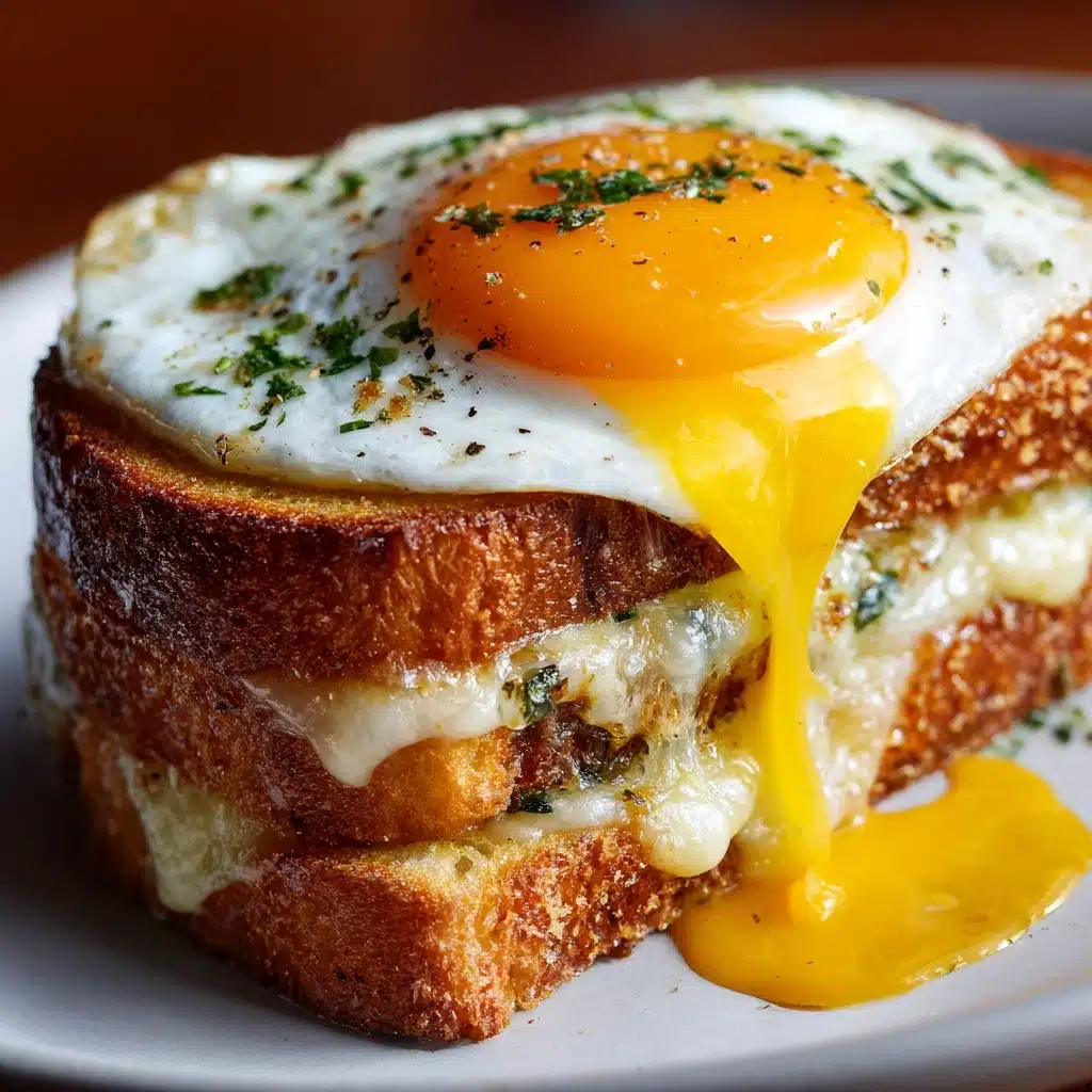 Air Fryer Cheesy Egg Toast Recipe - Recipe Image