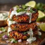 Lime Drenched Sweet Potato Black Bean Patties Recipe