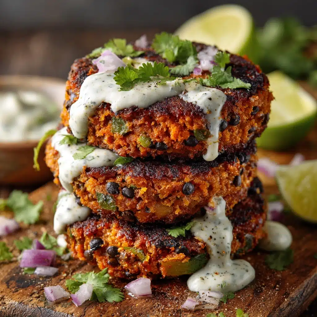 Lime Drenched Sweet Potato Black Bean Patties Recipe