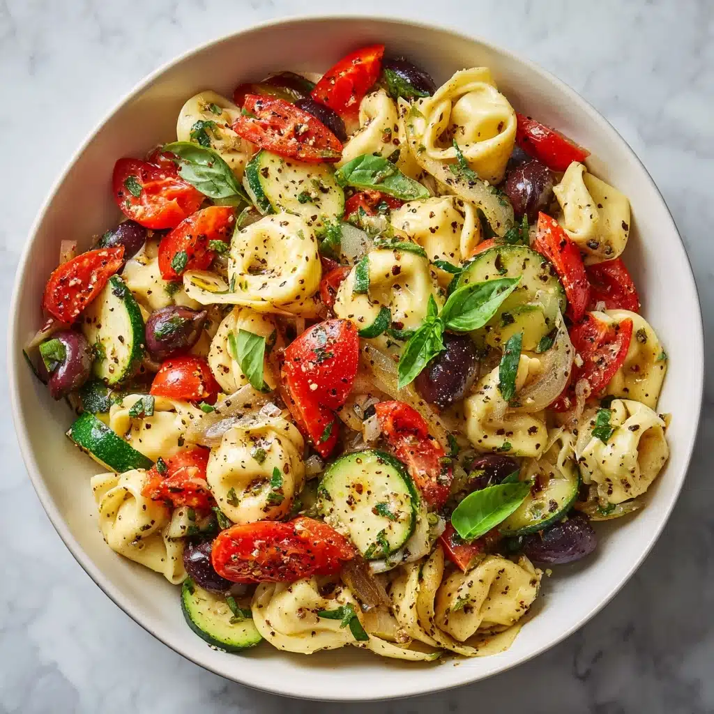 Zesty Italian Tortellini & Veggie Pasta Salad Recipe