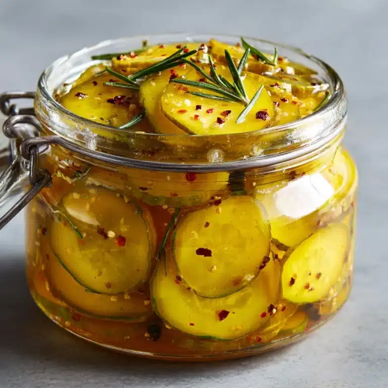 Sweet Yellow Squash Pickles Recipe