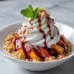 Grilled Peach Sundaes Recipe