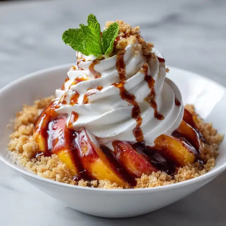 Grilled Peach Sundaes Recipe