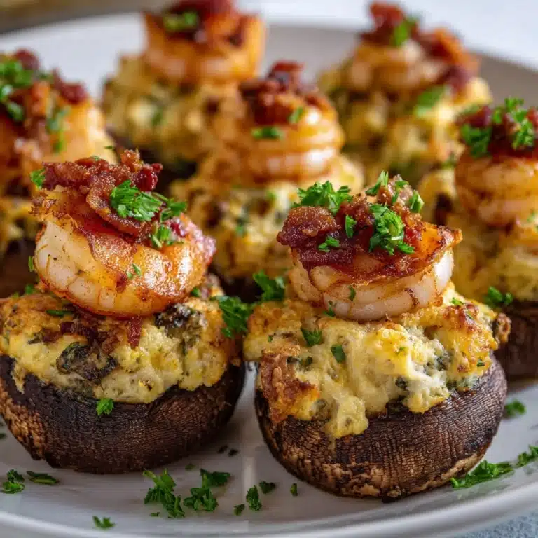 Creamy Shrimp Stuffed Mushrooms Recipe