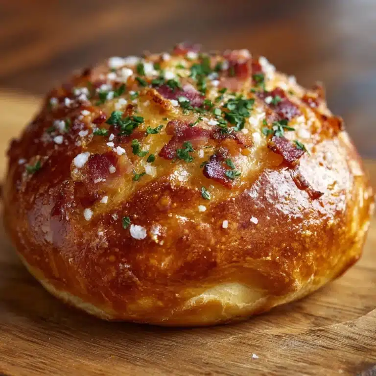 Stuffed Breakfast Pretzel Rolls Bursting with Savory Goodness Recipe