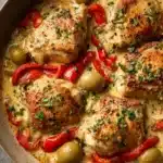 Creamy Pepperoncini Chicken Skillet Recipe Made Easy Recipe
