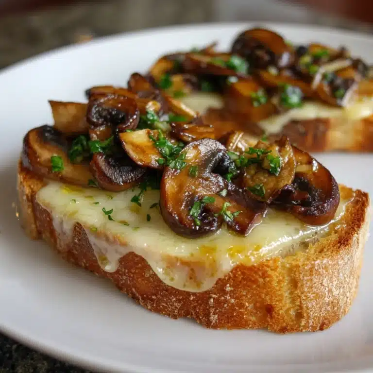 Mushroom and Gruyère Crostini Recipe