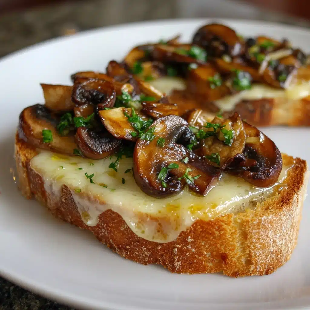 Mushroom and Gruyère Crostini Recipe - Recipe Image
