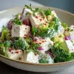 Amish Broccoli Salad with Creamy Dressing and Bacon Recipe