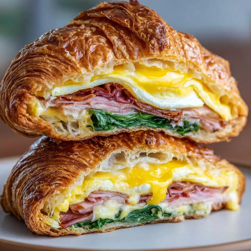 Maple Mustard Croissant Breakfast Sandwich Recipe - Recipe Image