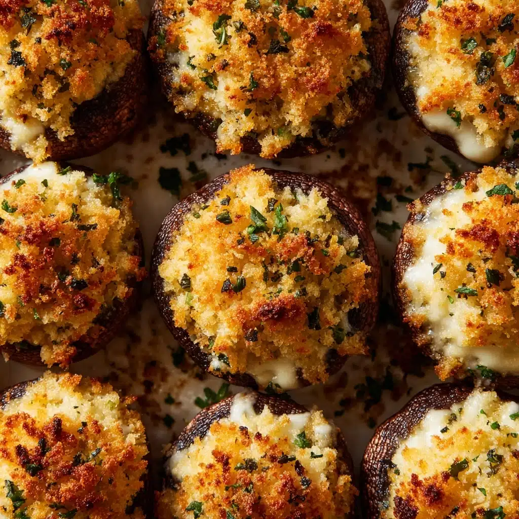 Caramelized Onion & Gruyère Stuffed Mushrooms Recipe - Recipe Image