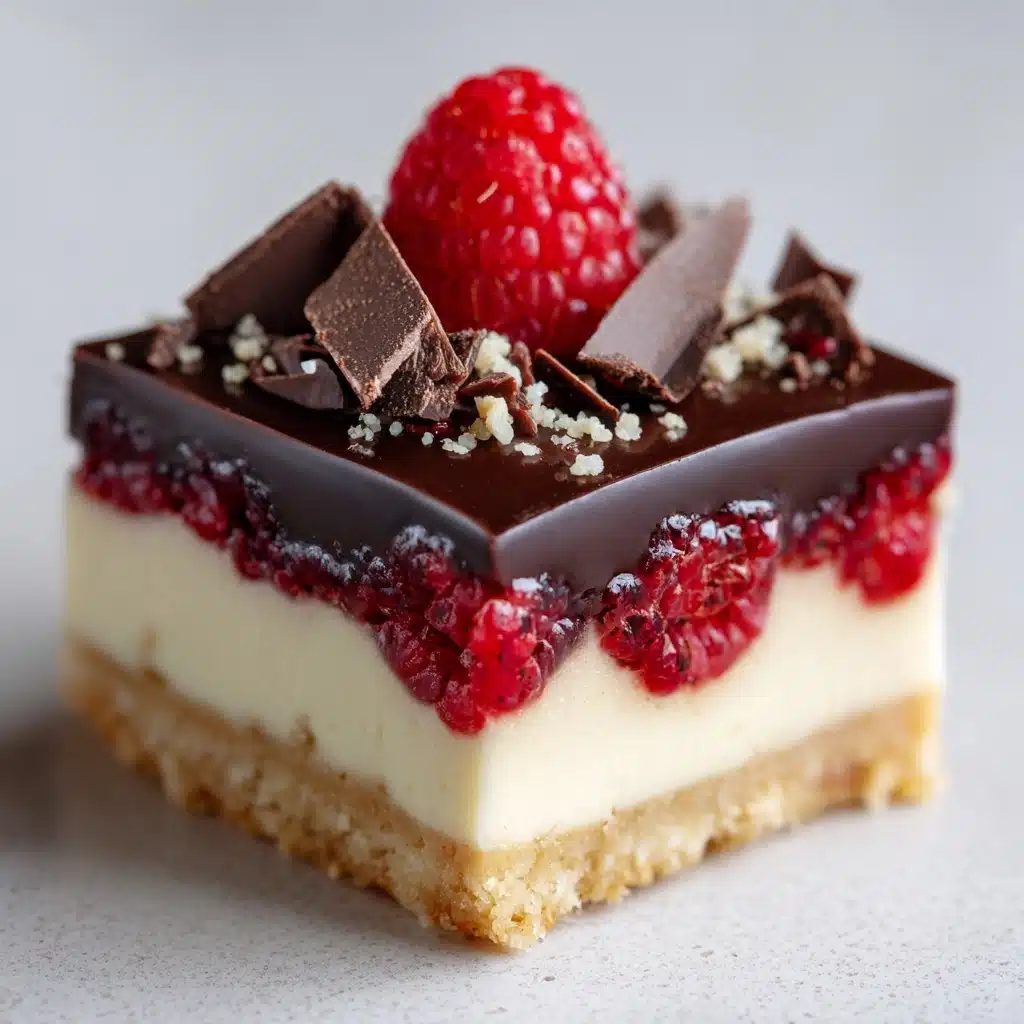 Dark Chocolate Raspberry Bars Recipe