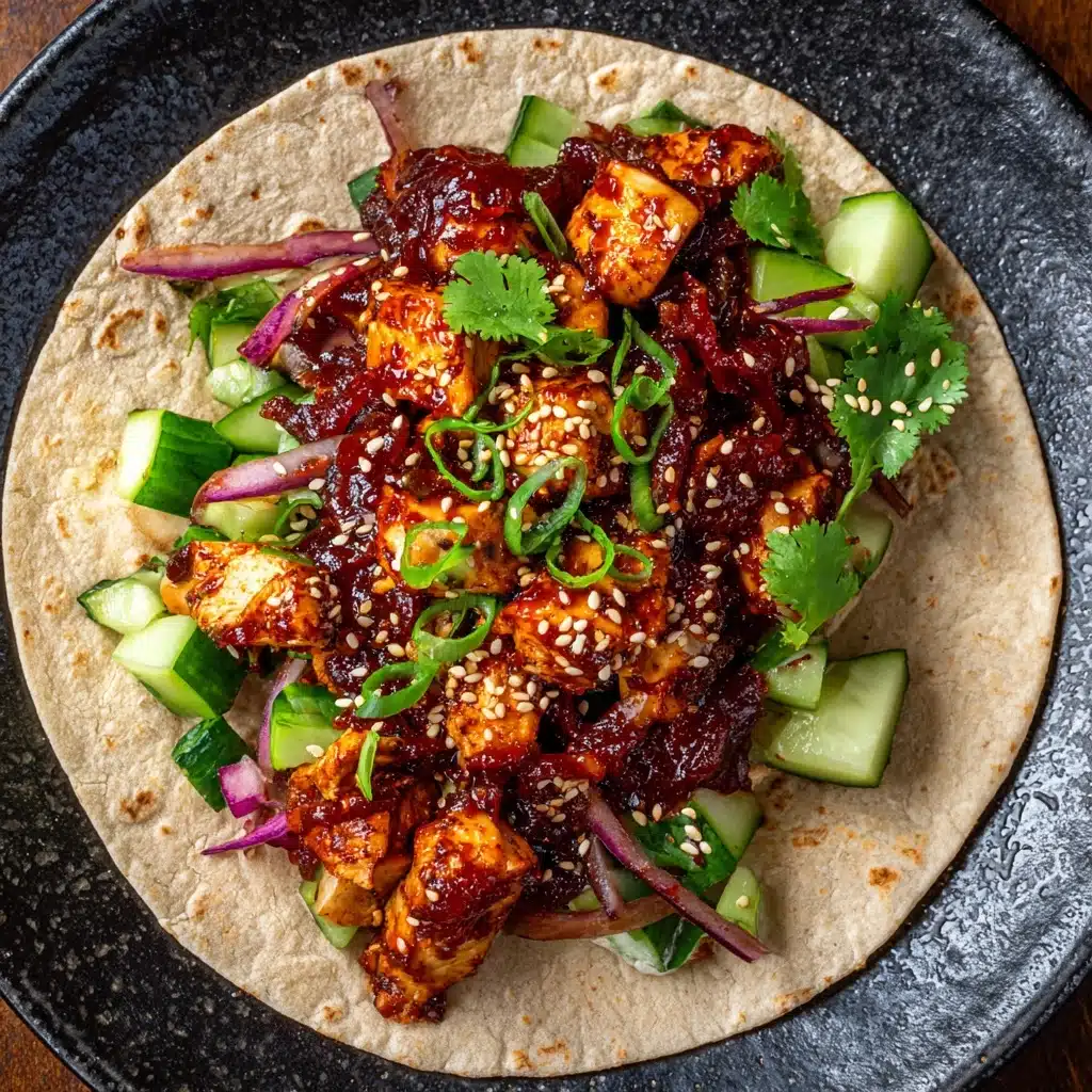Korean Chicken Tacos with Caramelized Kimchi Recipe