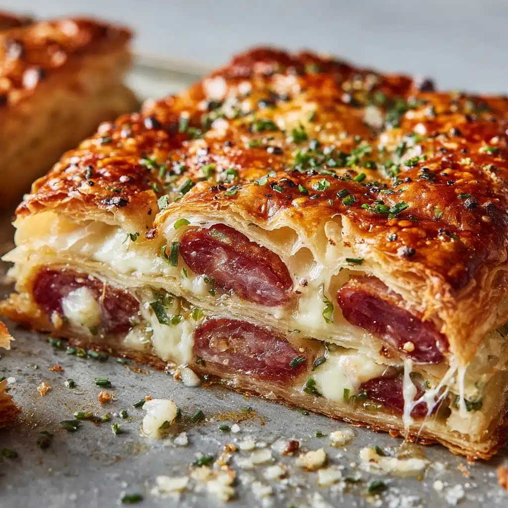 Salami and Cheese Pastry Pockets Recipe