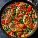 Chicken Curry with Coconut Milk, Tomatoes & Spinach Recipe