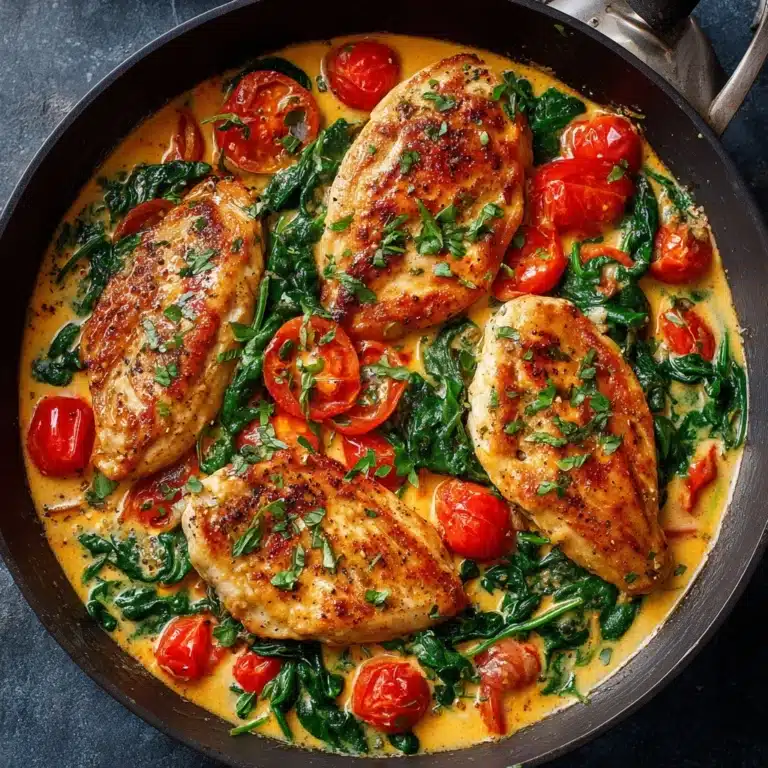 Chicken Curry with Coconut Milk, Tomatoes & Spinach Recipe