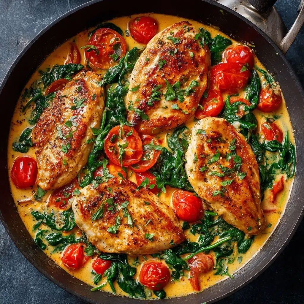 Chicken Curry with Coconut Milk, Tomatoes & Spinach Recipe
