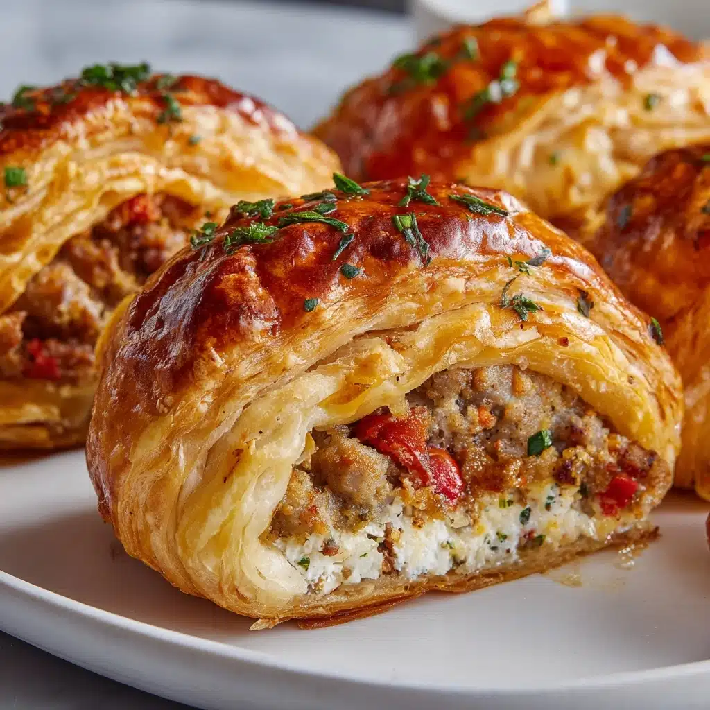 Rotel Sausage and Cream Cheese Crescents Recipe - Recipe Image