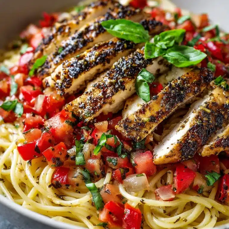 Bruschetta Chicken Pasta Recipe