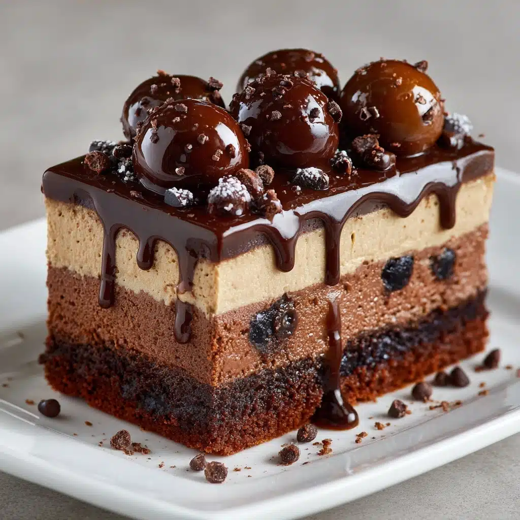 Cookie Dough Brownie Cake Recipe - Recipe Image
