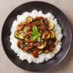Stir-Fried Zucchini and Mushrooms with Rice Recipe