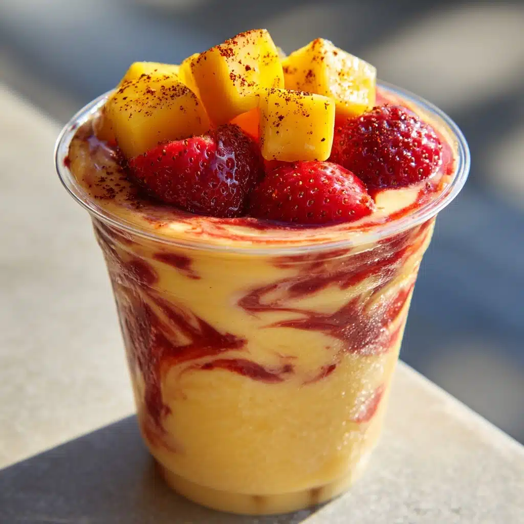 Mango Strawberry Sunrise Frappuccinos Recipe