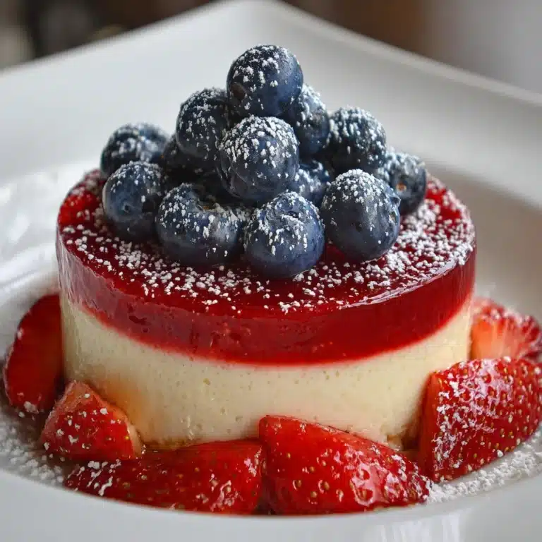 Red, White, and Blue Cheesecake Strawberries Recipe
