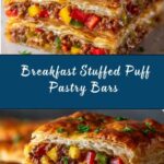 Breakfast Stuffed Puff Pastry Bars Recipe