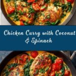 Chicken Curry with Coconut Milk, Tomatoes & Spinach Recipe