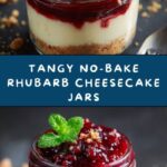 No-Bake Rhubarb Cheesecake Jars Recipe