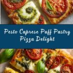 Pesto Caprese Puff Pastry Pizza Recipe