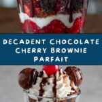 Chocolate Cherry Brownie Parfait Recipe