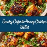 One Pan Chipotle Honey Chicken and Rice Recipe