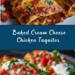 Baked Cream Cheese Chicken Taquitos Recipe