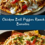 Chicken Bell Pepper Ranch Burritos Recipe