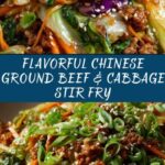 Healthy Chinese Ground Beef & Cabbage Stir Fry Recipe