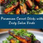 Crunchy Parmesan Carrots with Salsa Verde Recipe