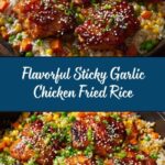 Sticky Garlic Chicken Fried Rice Recipe